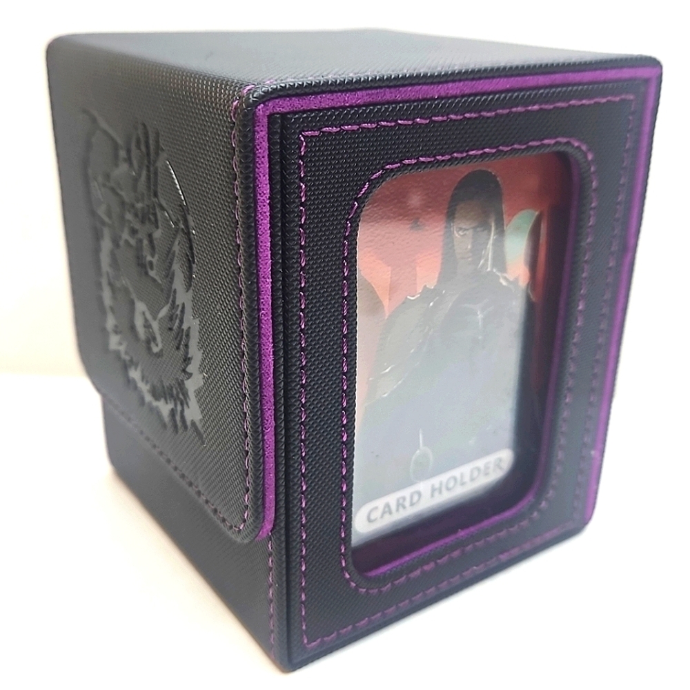 Black and Purple Card Holder